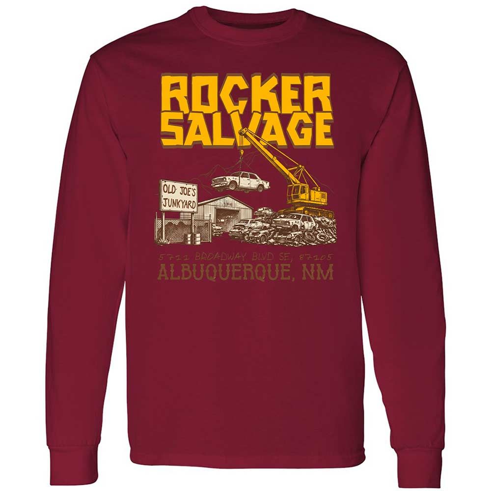 Long Sleeve T-Shirt - 9B49SAX6 - Cardinal Red - 17