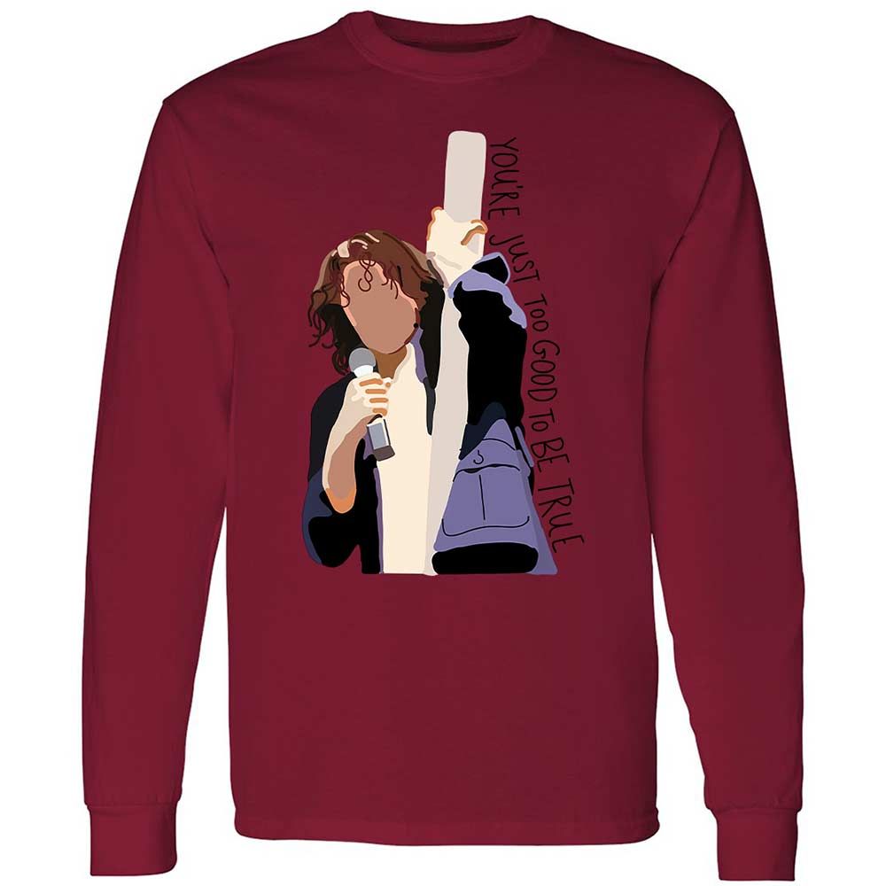 Long Sleeve T-Shirt - B1E4SJT9 - Cardinal Red - 17