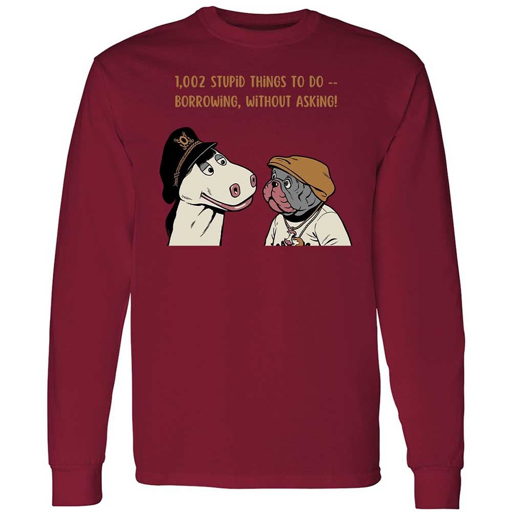 Long Sleeve T-Shirt - EM71BH8F - Cardinal Red - 17