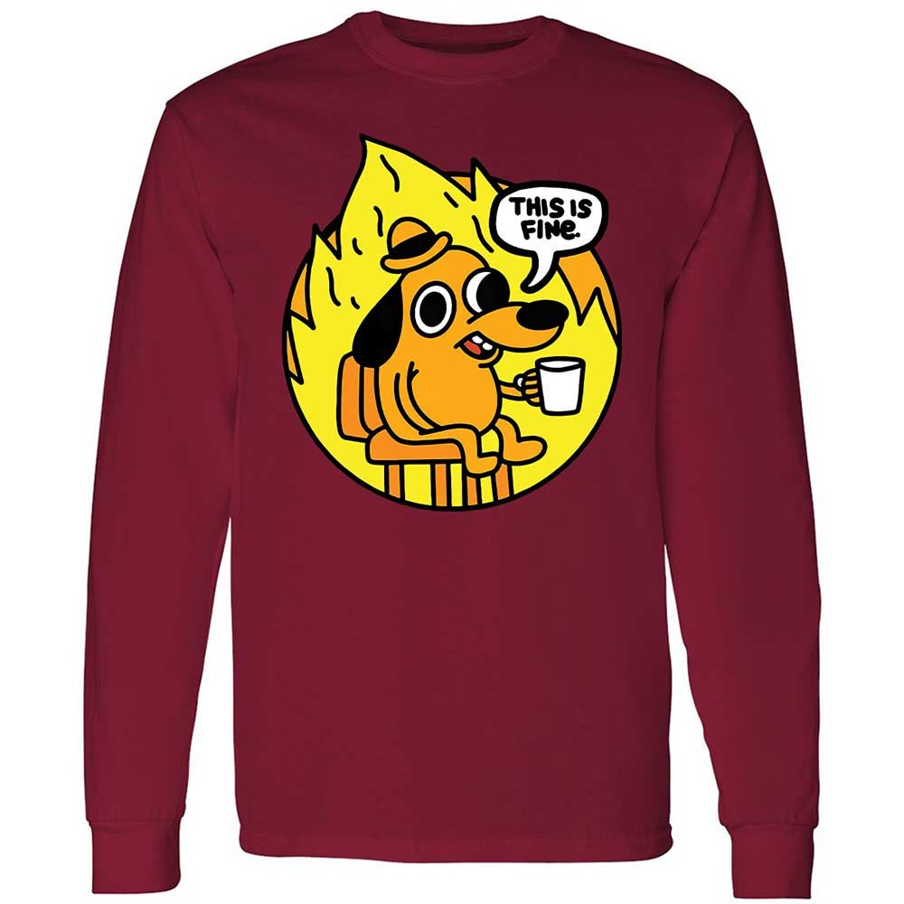 This is Fine - Cardinal Red - 17