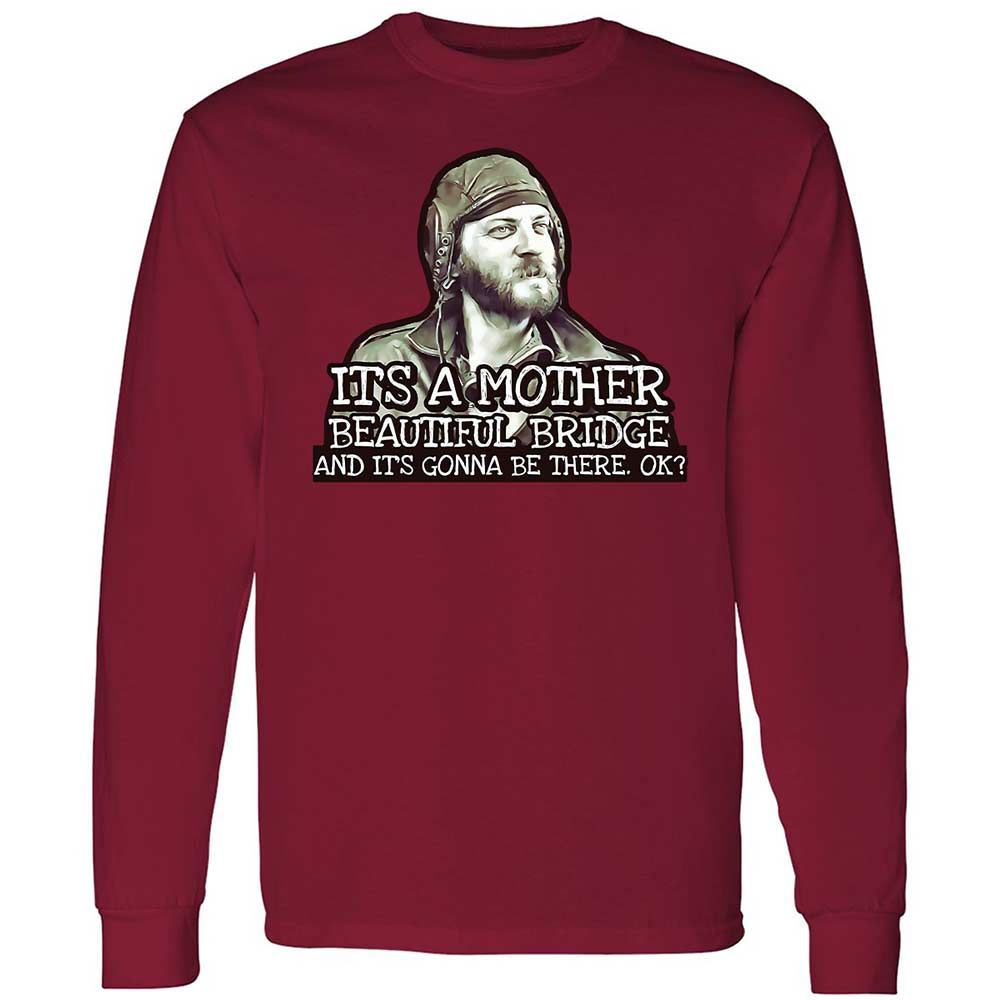 Long Sleeve T-Shirt - LUVKTDNF - Cardinal Red - 17
