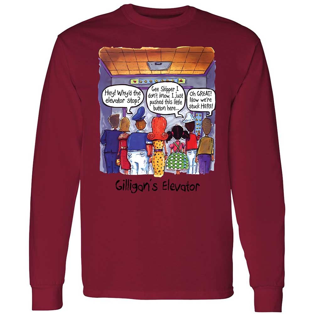 Long Sleeve T-Shirt - XKXZQP6R - Cardinal Red - 17