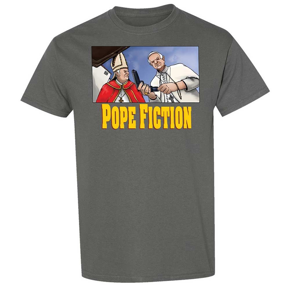 Pope Fiction - Charcoal - 17