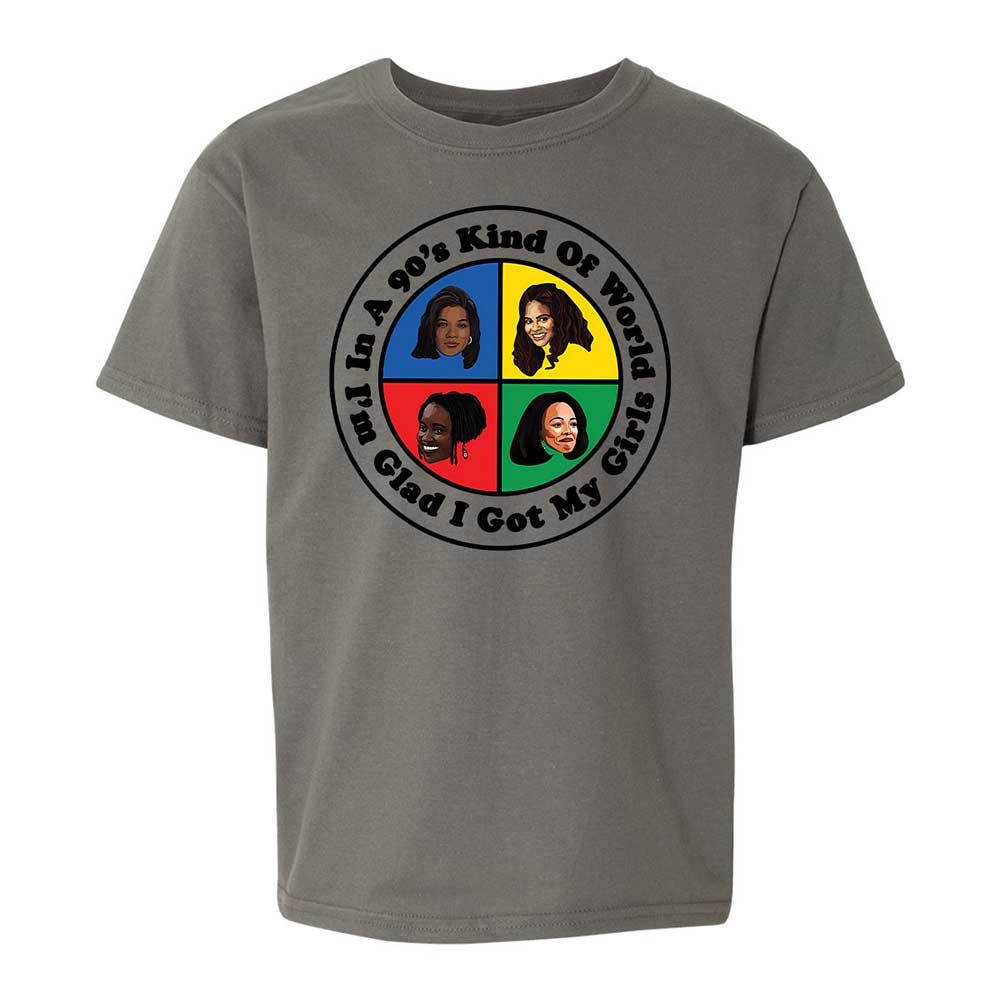 Kids T-Shirt - QB95K4WH - Charcoal - 17