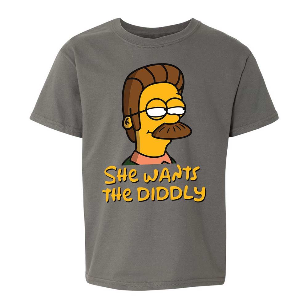 She Wants The Diddly - Charcoal - 17