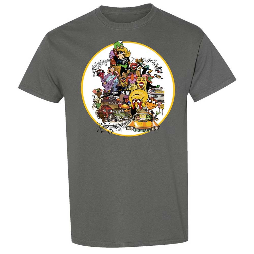 Muppet Graffiti - Charcoal - 17
