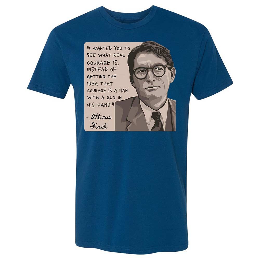 Real Courage Quote - Cool Blue - 17