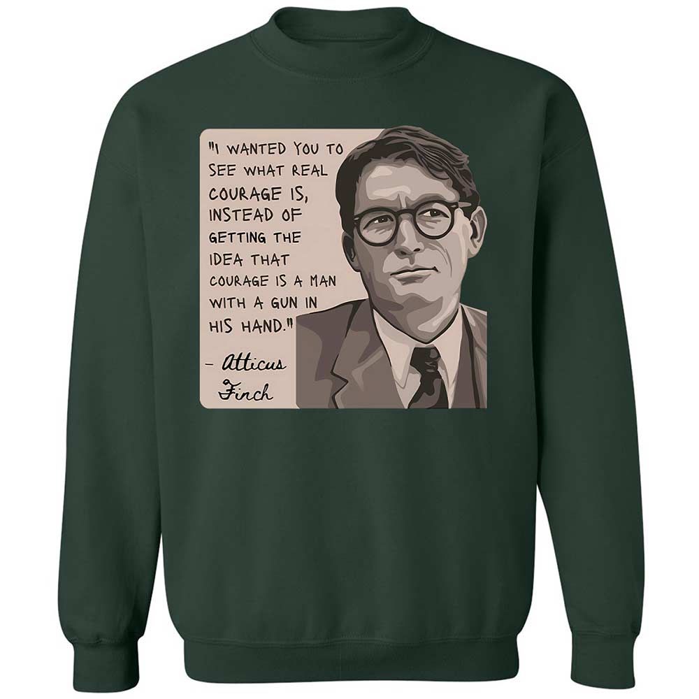 Real Courage Quote - Forest Green - 17