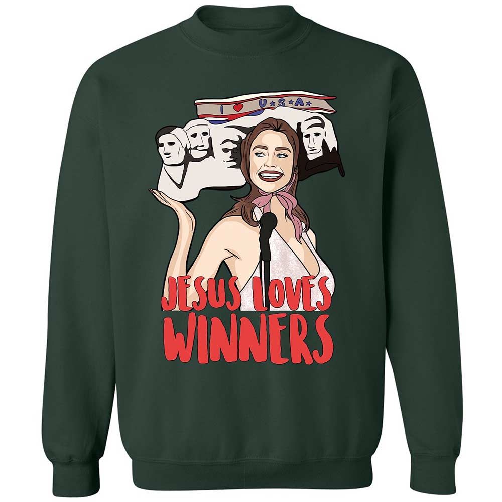 He Loves Winners - Forest Green - 17