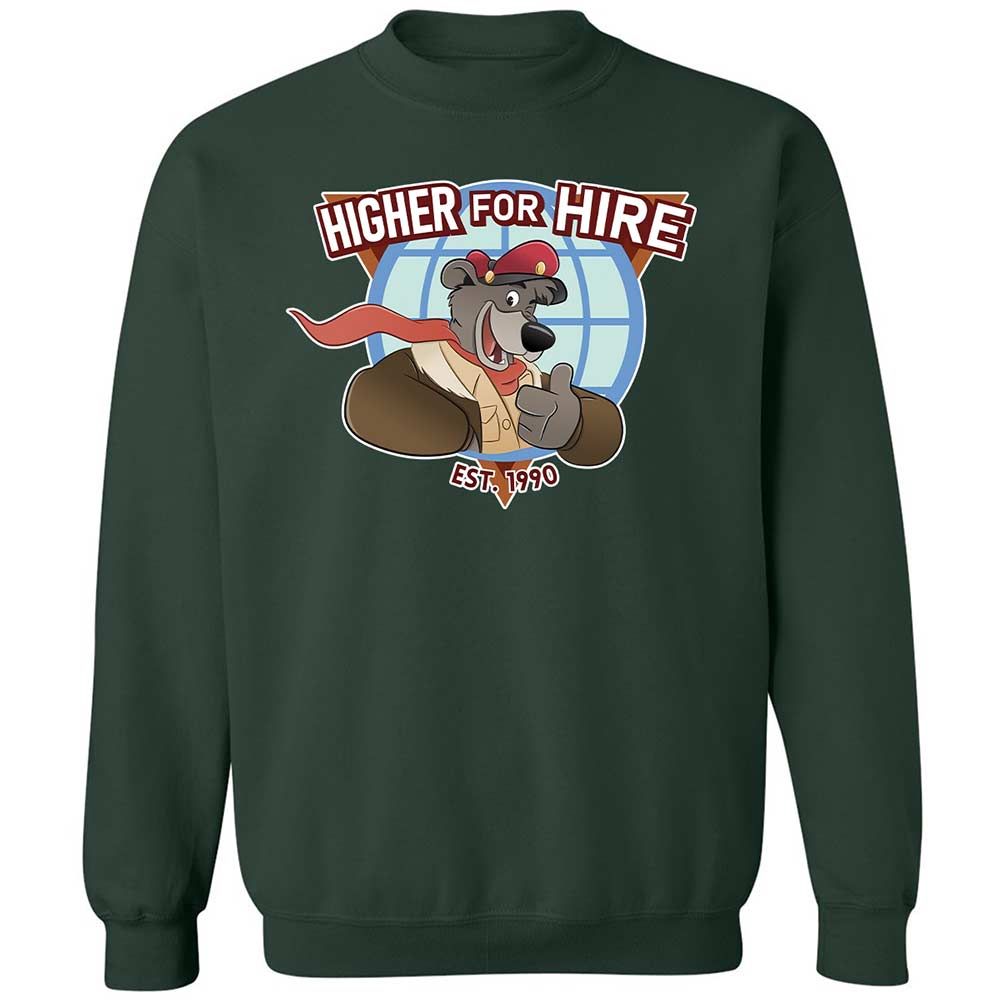 Higher for Hire - Forest Green - 17