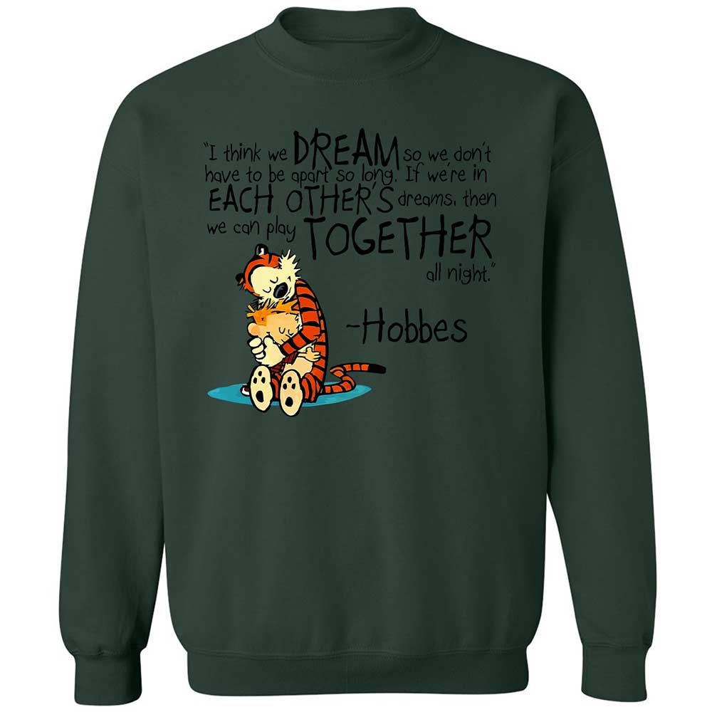 Calvin Hobbes Dreams - Forest Green - 17