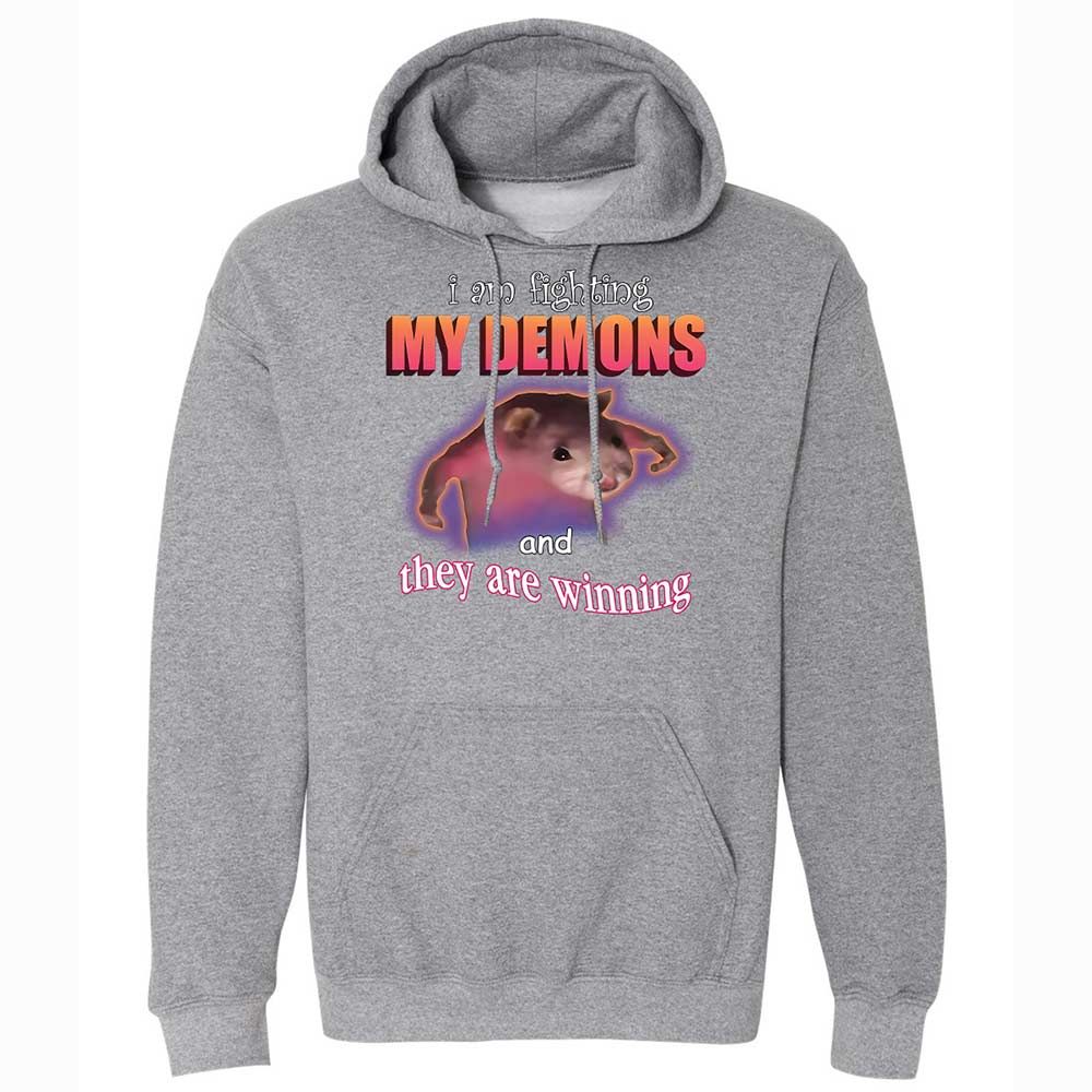 I'm fighting my demons - Graphite Heather - 17