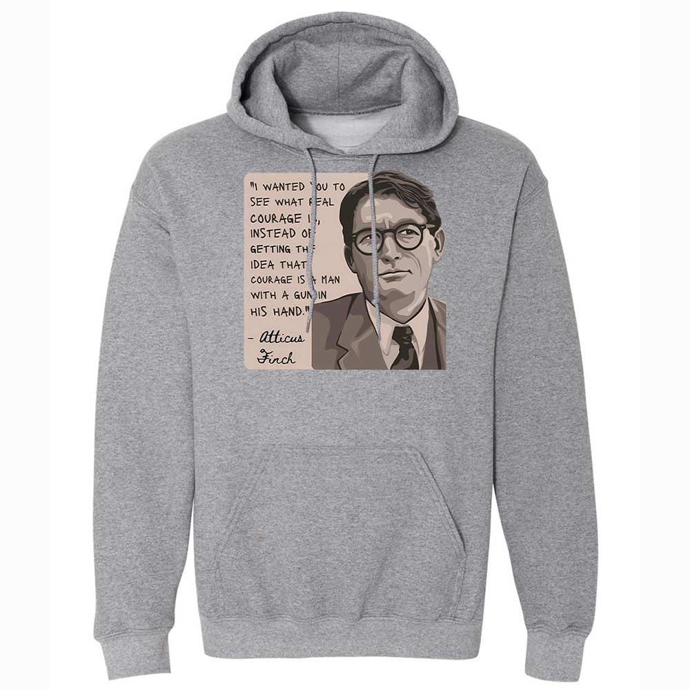 Real Courage Quote - Graphite Heather - 17