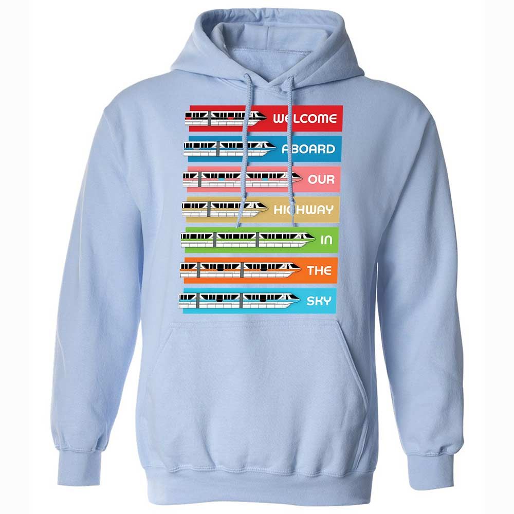 Classic Unisex Hoodie - Black - Light Blue - 17