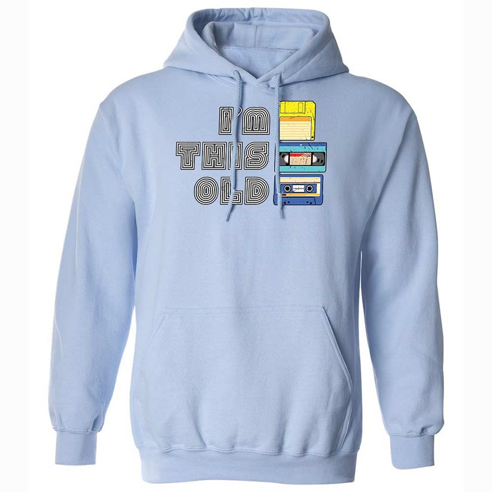Classic Unisex Hoodie - Black - Light Blue - 17