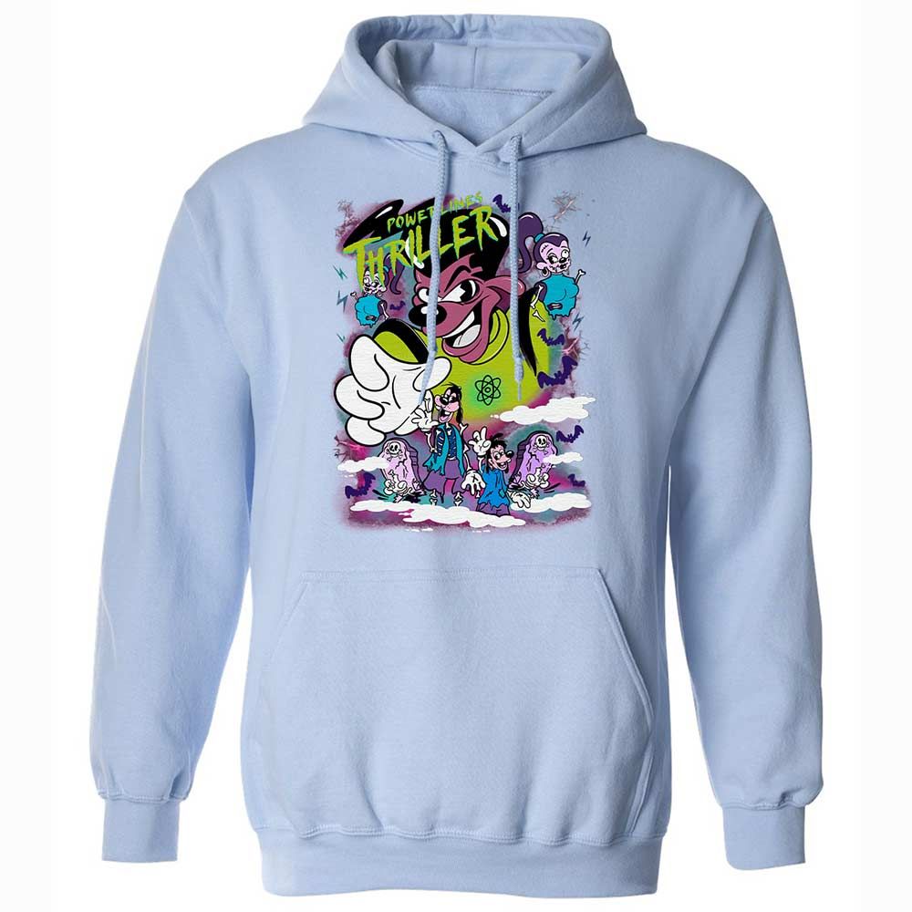 Vintage Pop Cartoon Horror Mashup - Light Blue - 17
