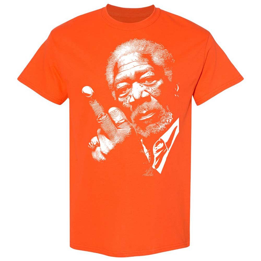 Morgan Freeman middle finger - Orange - 17