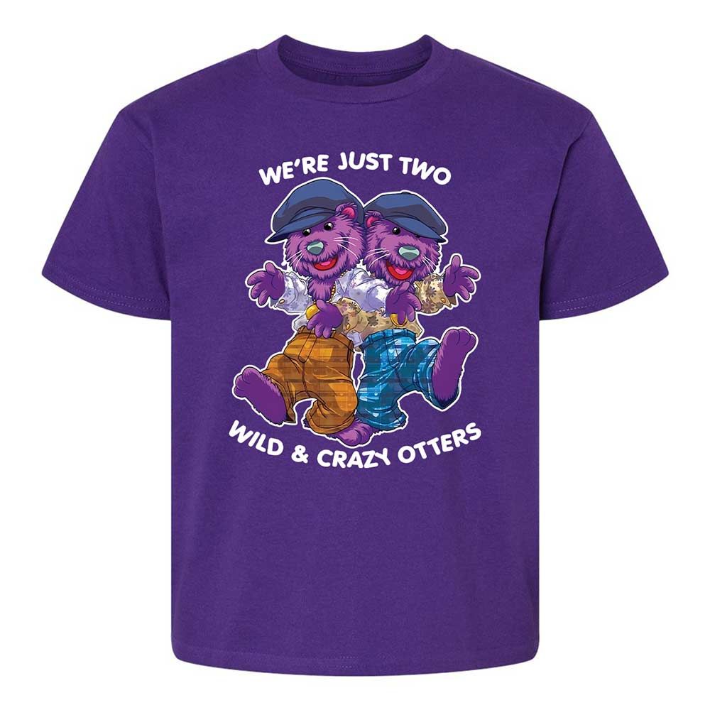 Two wild & crazy otters - Purple - 17