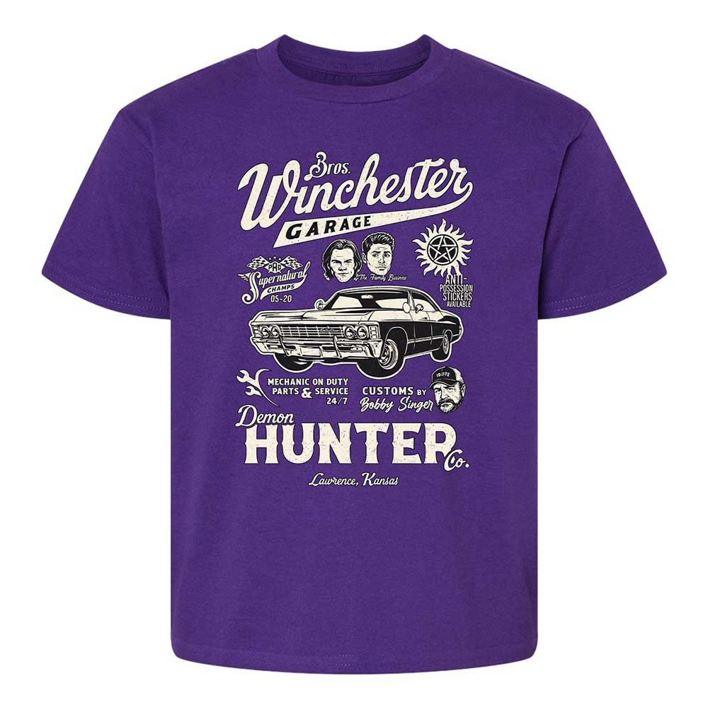 Kids T-Shirt - G9L8YTZV - Purple - 17