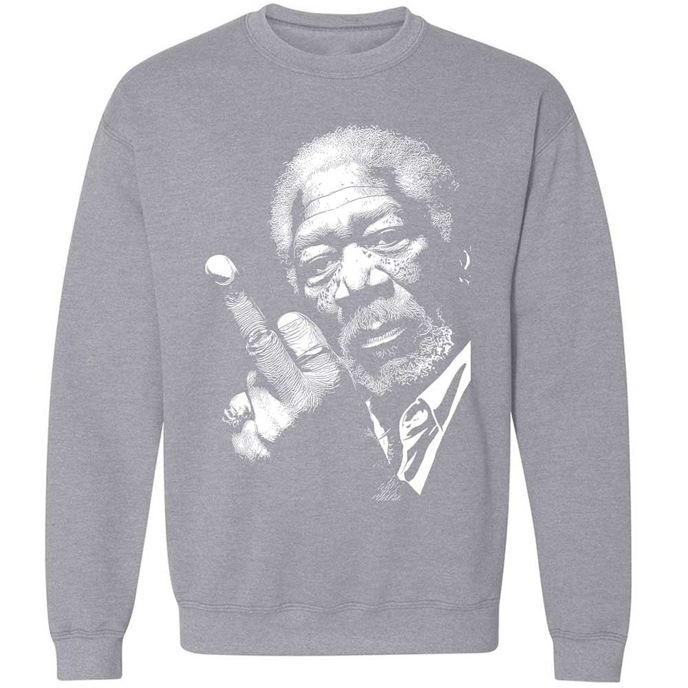 Morgan Freeman middle finger - Sport Grey - 17