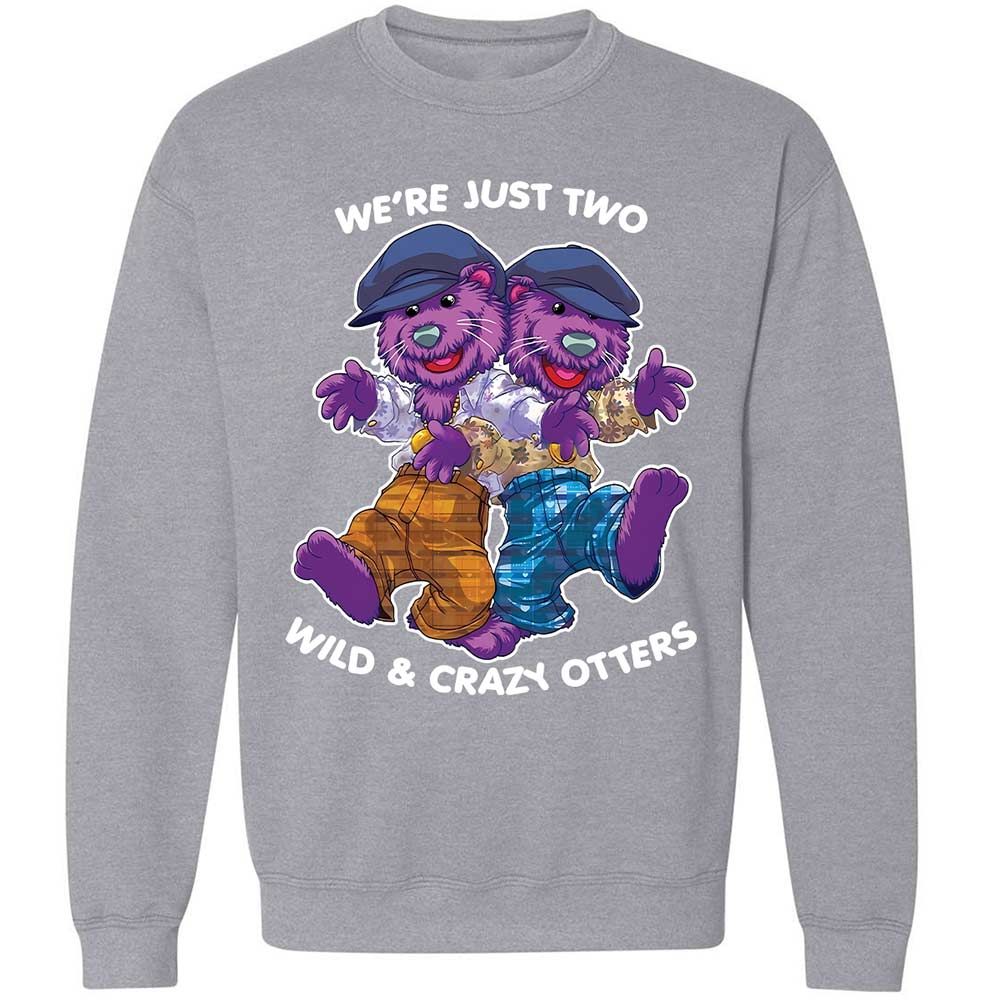 Two wild & crazy otters - Sport Grey - 17