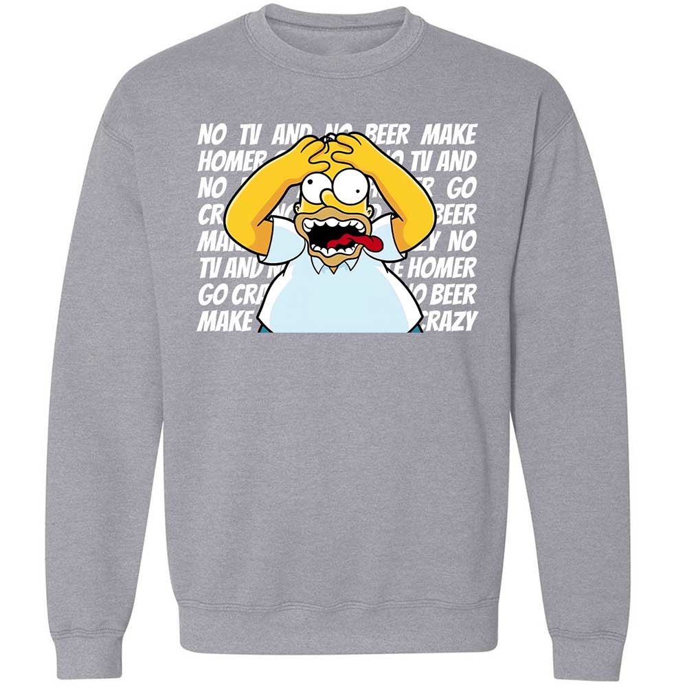 No TV and No Beer Make Homer Go Crazy - Sport Grey - 17