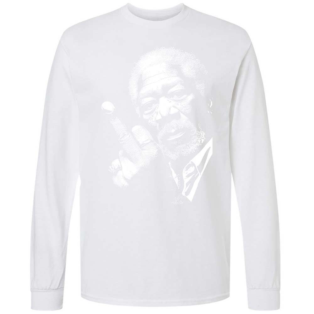 Morgan Freeman middle finger - White - 17