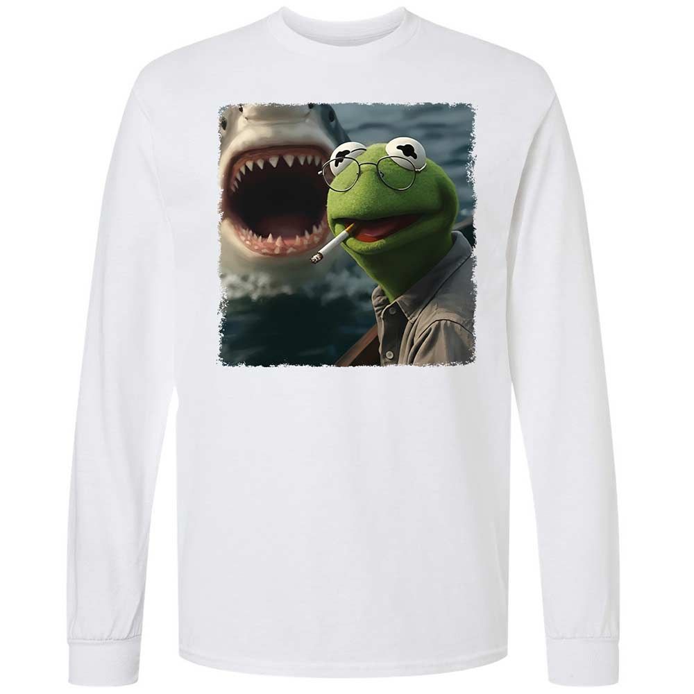 Long Sleeve T-Shirt - HNDVU18Y - White - 17