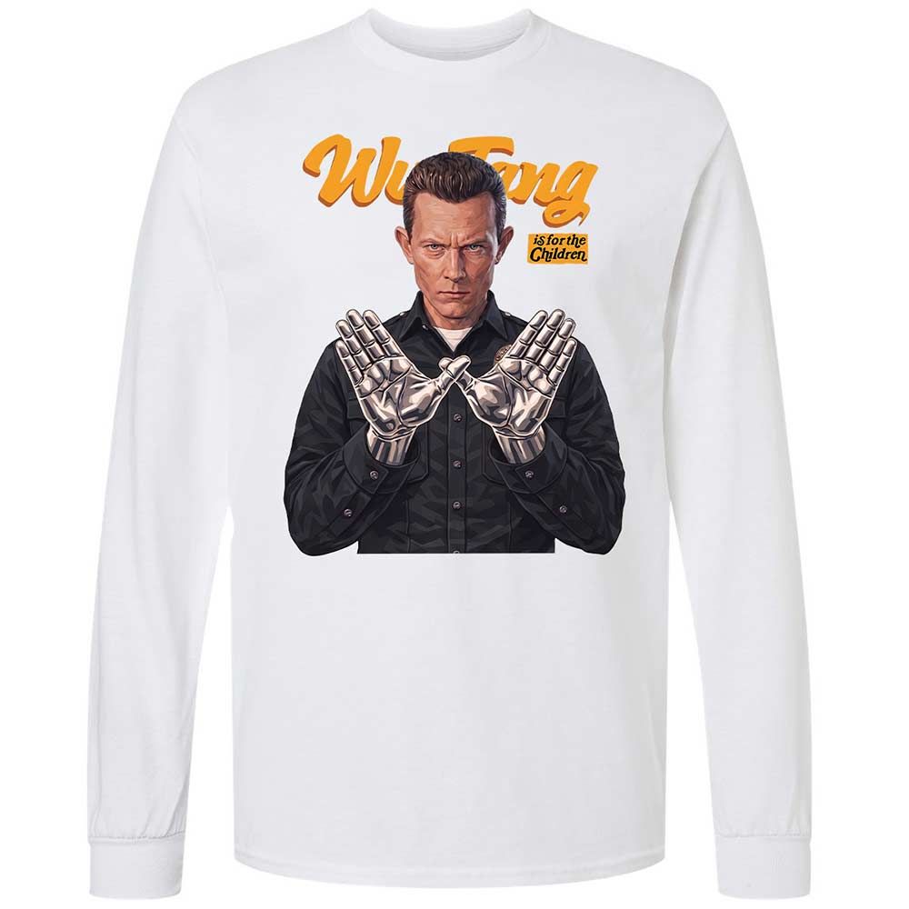 Long Sleeve T-Shirt - Black - White - 17