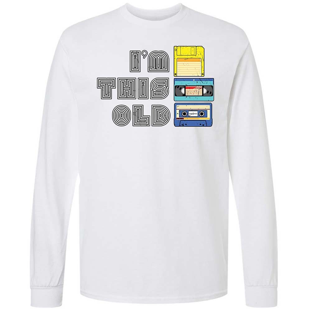 Long Sleeve T-Shirt - Black - White - 17