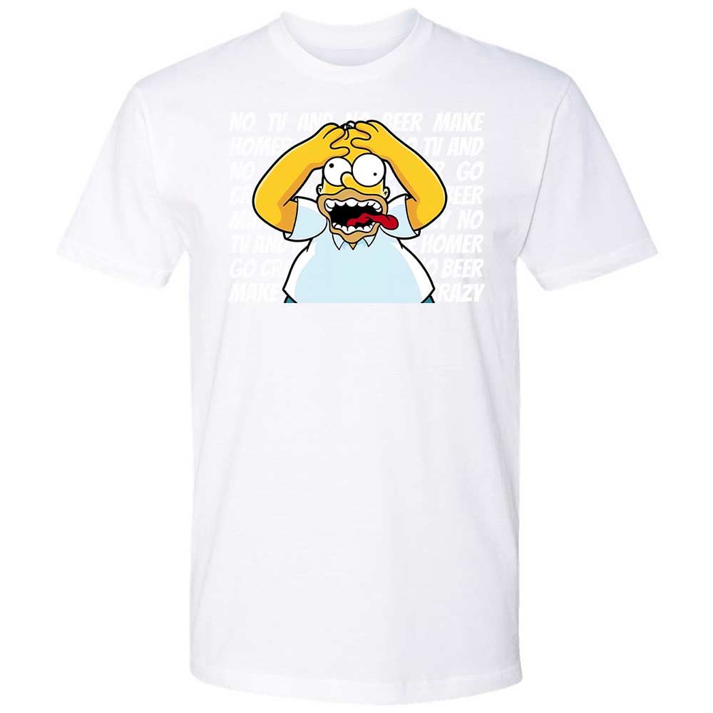 No TV and No Beer Make Homer Go Crazy - White - 17