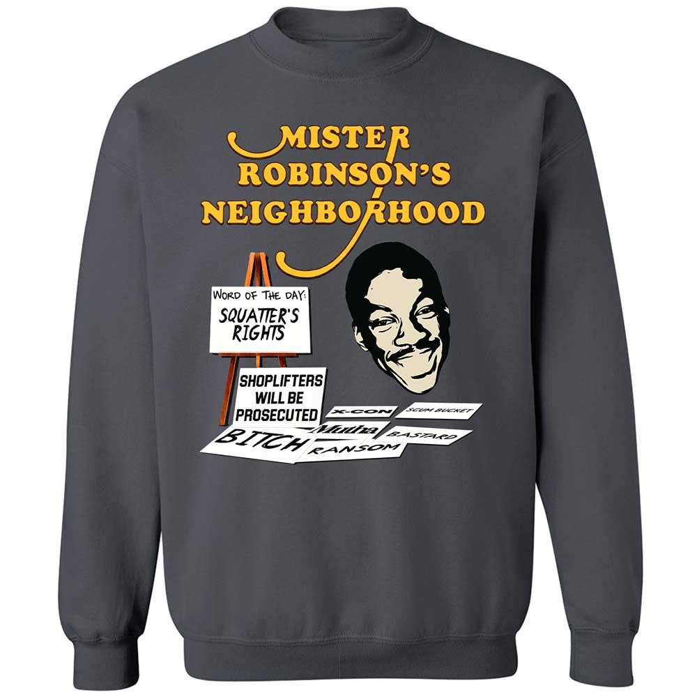 Mister Robinson's Neighborhood - Charcoal - 18