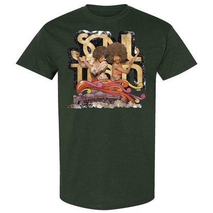 Retro Soul Train Dance Vibes - Forest Green - 18
