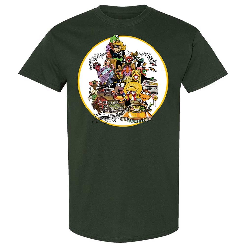 Muppet Graffiti - Forest Green - 18