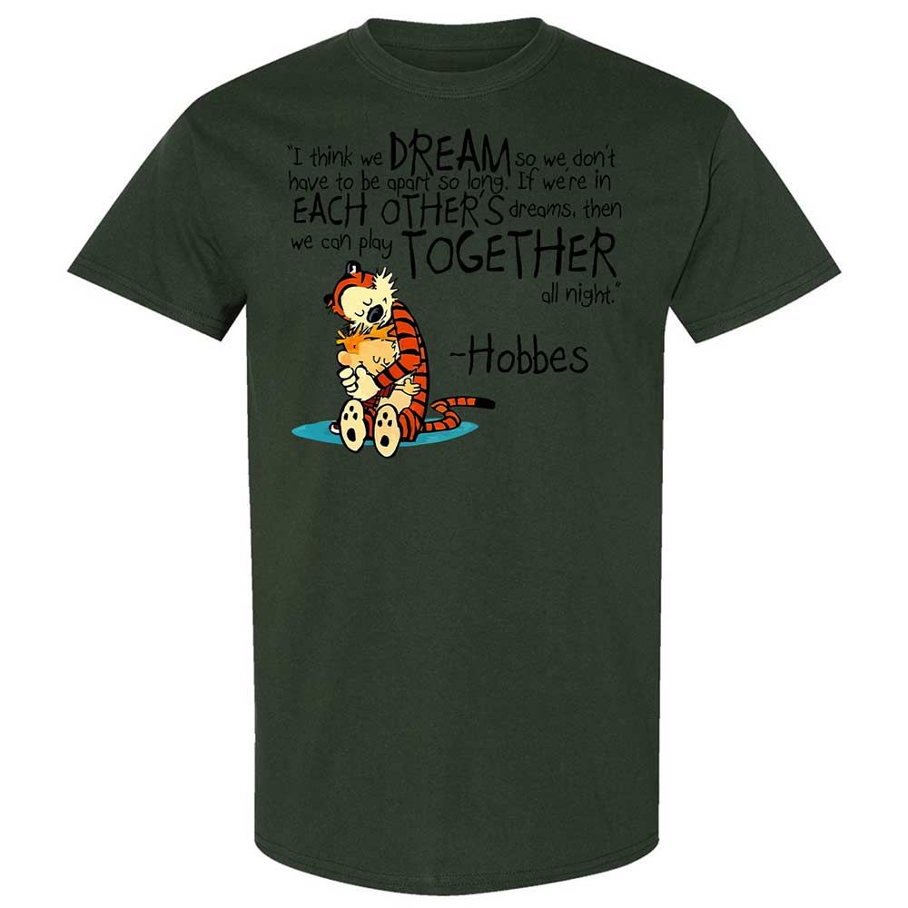 Calvin Hobbes Dreams - Forest Green - 18
