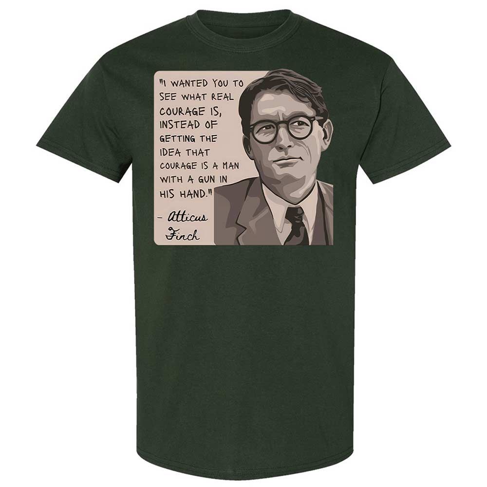 Real Courage Quote - Forest Green - 18