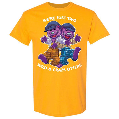 Two wild & crazy otters - Gold - 18