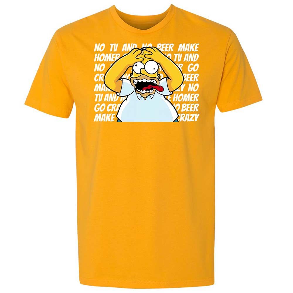No TV and No Beer Make Homer Go Crazy - Gold - 18