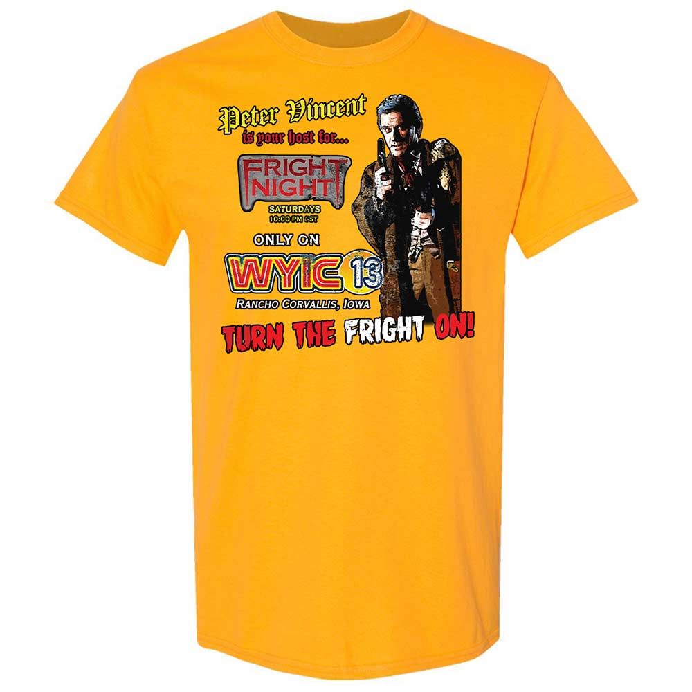 Peter Vincent Fright horror night cult - Gold - 18