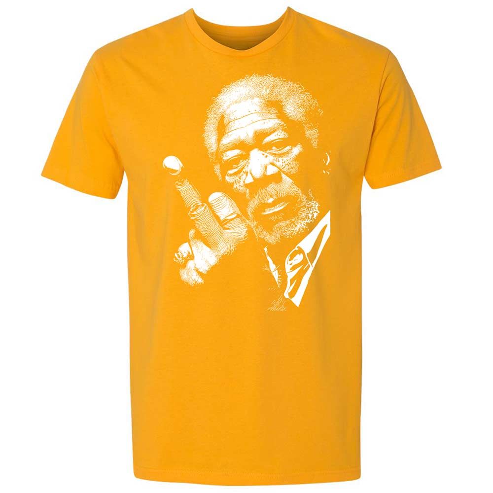 Morgan Freeman middle finger - Gold - 18