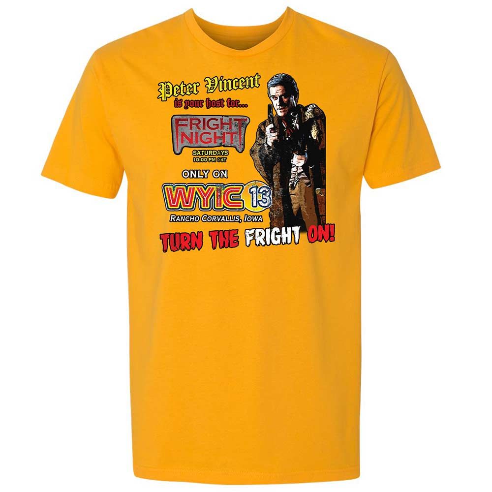Peter Vincent Fright horror night cult - Gold - 18