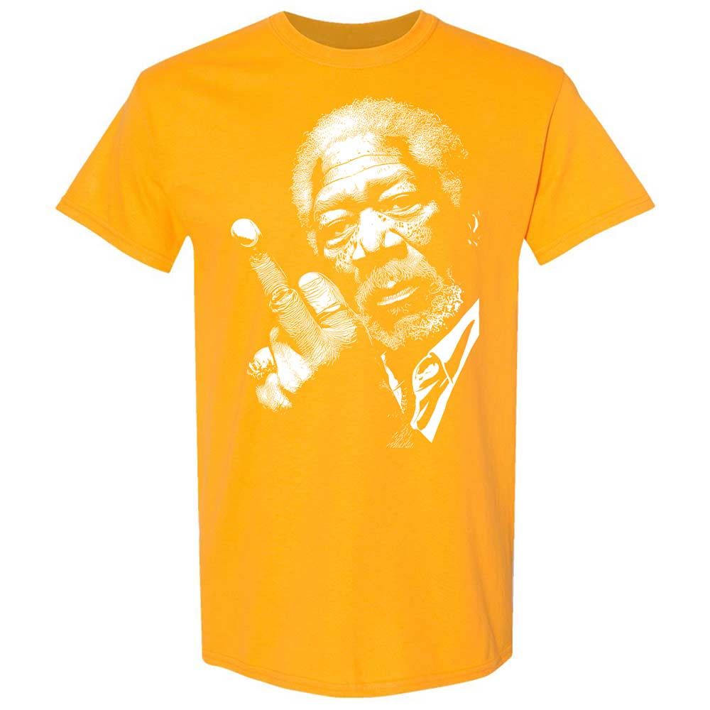 Morgan Freeman middle finger - Gold - 18