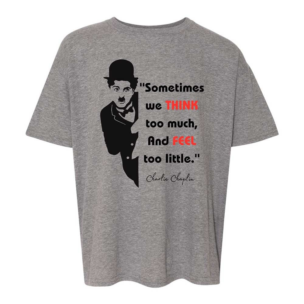 Sometimes we think too much - Graphite Heather - 18