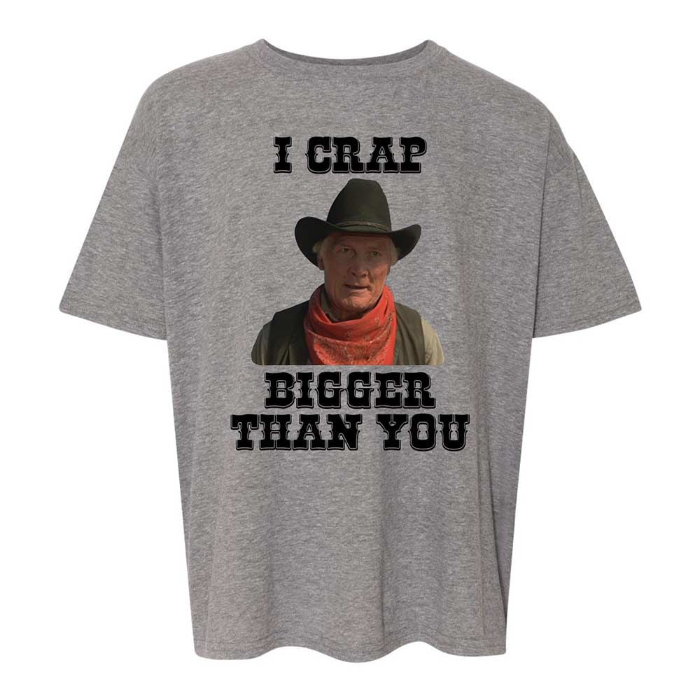 I Crap Bigger Than You - Graphite Heather - 18