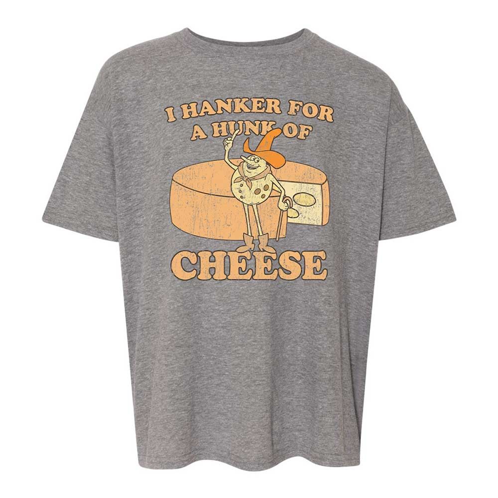 Hanker For A Hunk Of Cheese - Graphite Heather - 18