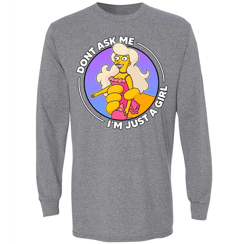 Don't Ask Me I'm Just A Girl - Graphite Heather - 18