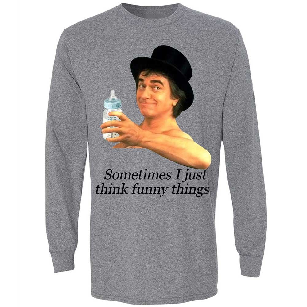 Sometimes I just think funny things - Graphite Heather - 18