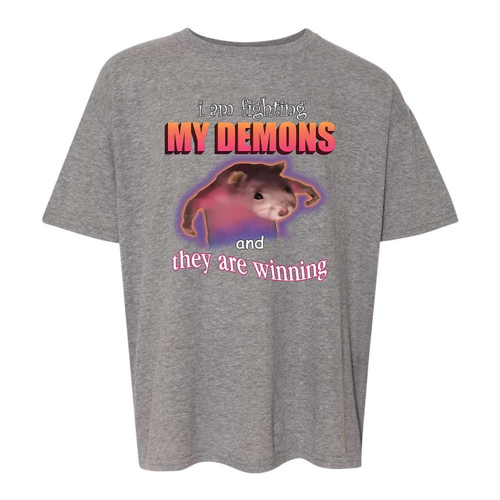 I'm fighting my demons - Graphite Heather - 18