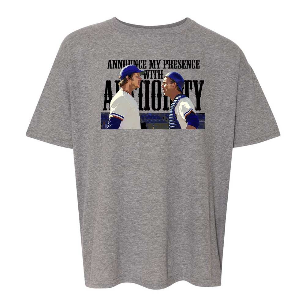 Announce my presence with authority - Graphite Heather - 18