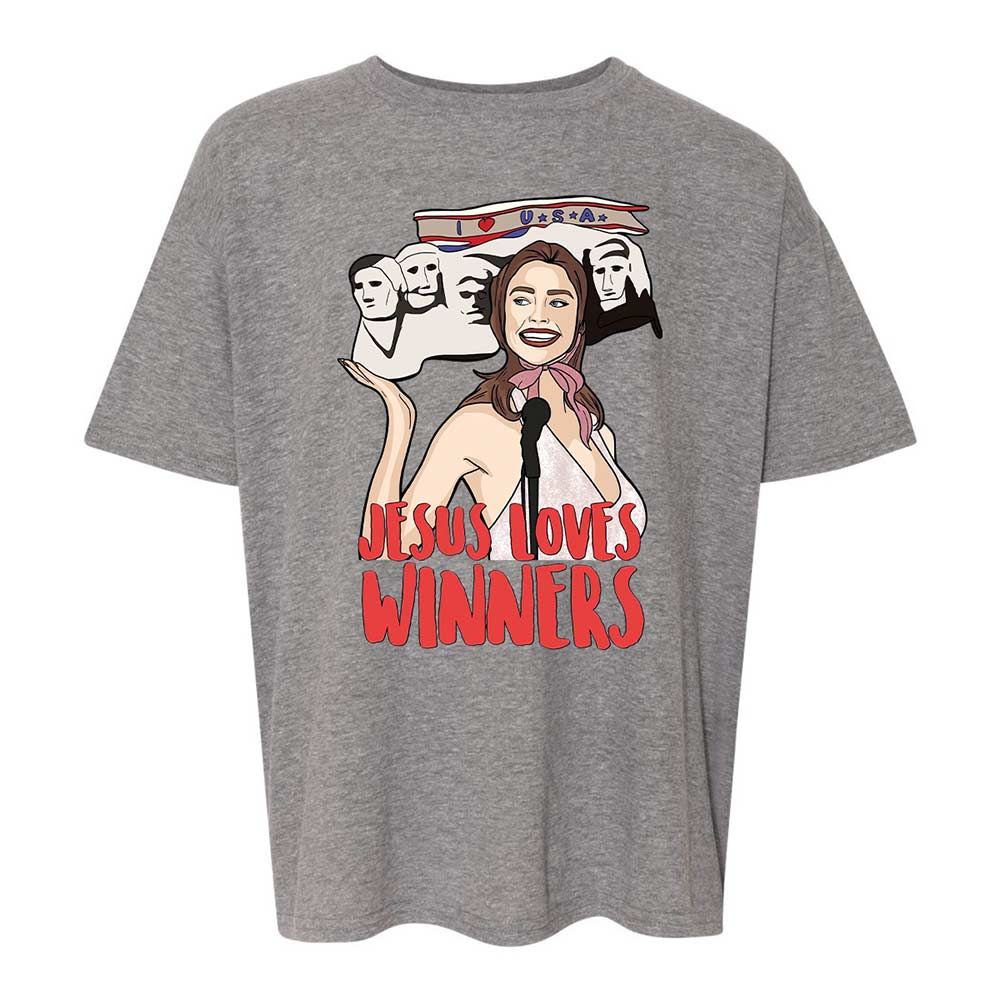 He Loves Winners - Graphite Heather - 18